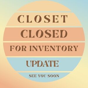 Goin go through inventory, taking items off and adding new stuff!